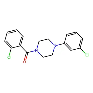 1-(2-chlorobenzoyl)-4-(3-chlorophenyl)piperazine structure
