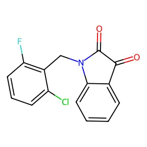 1-(2-chloro-6-fluorobenzyl)-1H-indole-2,3-dione structure