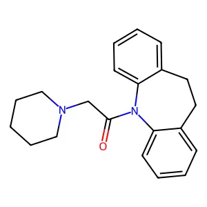 1-(10,11-dihydro-5H-dibenzo[b,f]azepin-5-yl)-2-(piperidin-1-yl)ethanone structure