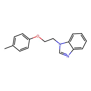 1-[2-(4-methylphenoxy)ethyl]-1H-benzimidazole structure