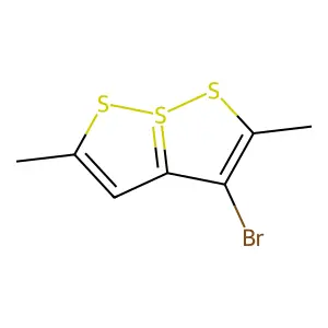 (1,2)Dithiolo(1,5-b)(1,2)dithiole-7-s(iv), 3-bromo-2,5-dimethyl- structure