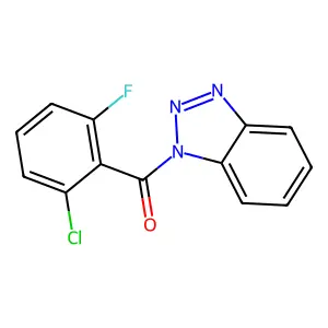 1-(2-chloro-6-fluorobenzoyl)-1H-1,2,3-benzotriazole structure