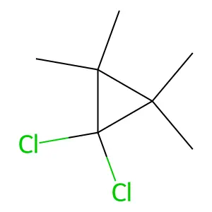 1,1-Dichloro-2,2,3,3-tetramethylcyclopropane structure