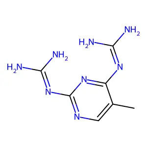 1,1'-(5-Methylpyrimidine-2,4-diyl)diguanidine structure