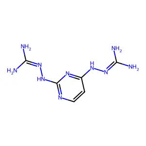 1,1'-((Pyrimidine-2,4-diyl)diimino)diguanidine structure