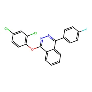 1-(2,4-dichlorophenoxy)-4-(4-fluorophenyl)phthalazine structure