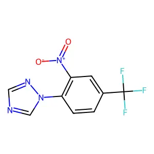 1-[2-nitro-4-(trifluoromethyl)phenyl]-1H-1,2,4-triazole structure