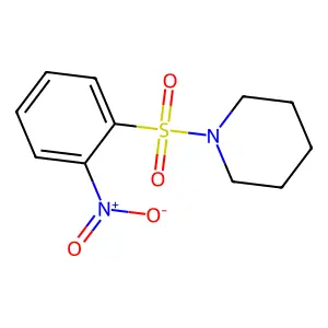 1-((2-Nitrophenyl)sulfonyl)piperidine structure