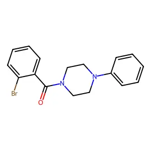 1-(2-bromobenzoyl)-4-phenylpiperazine structure