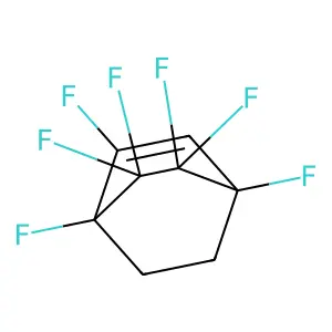 1,2,4,5,5,6,6-Heptafluorobicyclo[2.2.2]oct-2-ene structure