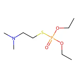 2-diethoxyphosphorylsulfanyl-N,N-dimethylethanamine structure