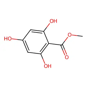 Methyl 2,4,6-trihydroxybenzoate structure