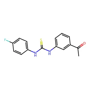 1-(3-acetylphenyl)-3-(4-fluorophenyl)thiourea structure