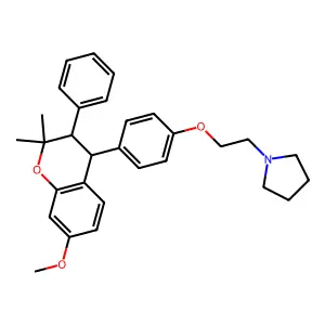 Ormeloxifene structure