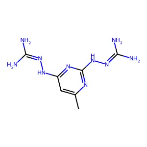 Compound C7H14N10 structure
