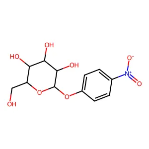 (2R,3R,4S,5R,6S)-2-(hydroxymethyl)-6-(4-nitrophenoxy)oxane-3,4,5-triol structure