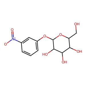 (2R,3R,4S,5R,6S)-2-(hydroxymethyl)-6-(3-nitrophenoxy)oxane-3,4,5-triol structure