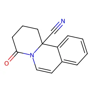 11bH-Benzo[a]quinolizine-11b-carbonitrile, 1,2,3,4-tetrahydro-4-oxo- structure