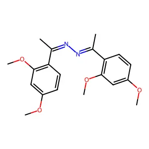 1-(2,4-Dimethoxyphenyl)ethanone 2-[1-(2,4-dimethoxyphenyl)ethylidene]hydrazone structure