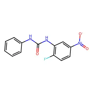 1-(2-fluoro-5-nitrophenyl)-3-phenylurea structure