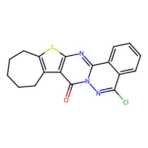 10-chloro-22-thia-2,11,12-triazapentacyclo[12.8.0.03,12.04,9.015,21]docosa-1(14),2,4,6,8,10,15(21)-heptaen-13-one structure