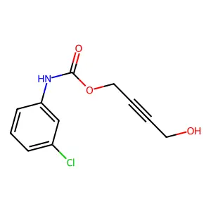4-Hydroxy-2-butynyl (3-chlorophenyl)carbamate structure