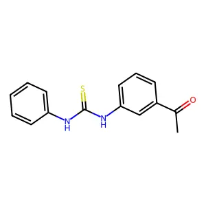 1-(3-acetylphenyl)-3-phenylthiourea structure