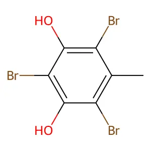 Resorcinol, 5-methyl-2,4,6-tribromo- structure