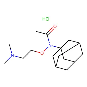 N-(1-adamantyl)-N-[2-(dimethylamino)ethoxy]acetamidehydrochloride structure