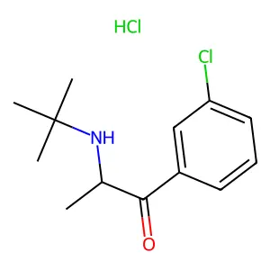 Bupropion hydrochloride structure