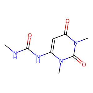 1-(1,3-dimethyl-2,6-dioxopyrimidin-4-yl)-3-methylurea structure