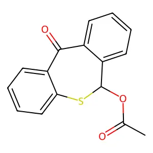 6-Hydroxydibenzo(b,e)thiepin-11(6H)-one acetate structure