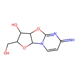 (2R,4R,5R,6S)-4-(hydroxymethyl)-10-imino-3,7-dioxa-1,9-diazatricyclo[6.4.0.02,6]dodeca-8,11-dien-5-ol structure