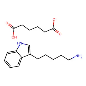 omega-3-Indolylamylamine adipinate structure
