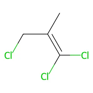 1,1,3-TRICHLORO-2-METHYL-1-PROPENE structure