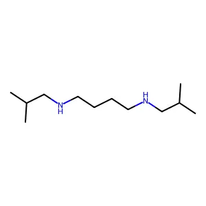 N,N'-bis(2-methylpropyl)butane-1,4-diamine structure