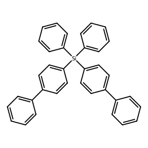 diphenyl-bis(4-phenylphenyl)silane structure