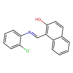 1-(2-CHLOROPHENYLIMINOMETHYL)-2-NAPHTHOL structure
