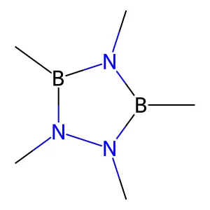 1,2,4,3,5-Triazadiborolidine, 1,2,3,4,5-pentamethyl- structure