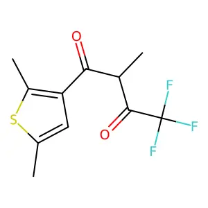 1-(2,5-dimethylthiophen-3-yl)-4,4,4-trifluoro-2-methylbutane-1,3-dione structure