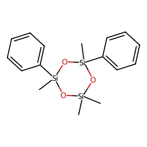 trans-2,4-Diphenyl-2,4,6,6-tetramethylcyclotrisiloxane structure