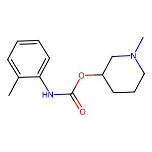 (1-methylpiperidin-3-yl) N-(2-methylphenyl)carbamate structure