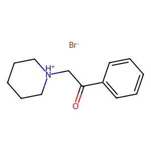 ACETOPHENONE, 2-PIPERIDINO-, HYDROBROMIDE structure