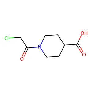 1-(2-chloroacetyl)piperidine-4-carboxylic Acid structure