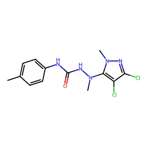 1-[(3,4-dichloro-1-methylpyrazol-5-yl)-methylamino]-3-(4-methylphenyl)urea structure