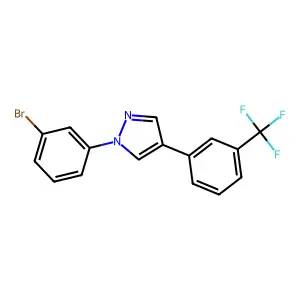 1-(3-bromophenyl)-4-[3-(trifluoromethyl)phenyl]-1H-pyrazole structure