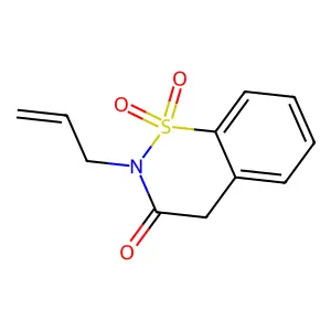 1,1-dioxo-2-prop-2-enyl-4H-1lambda6,2-benzothiazin-3-one structure