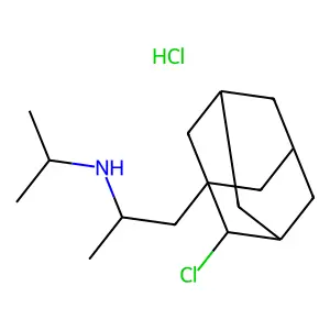 1-(2-chloro-1-adamantyl)-N-propan-2-ylpropan-2-amine;hydrochloride structure