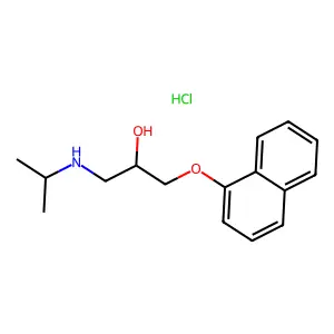 Propranolol hydrochloride structure