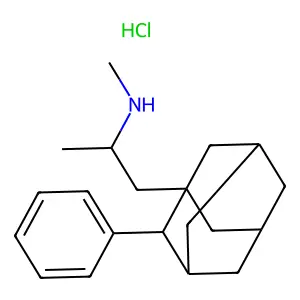ADAMANTANE, 1-(2-METHYLAMINOPROPYL)-2-PHENYL-, HYDROCHLORIDE structure